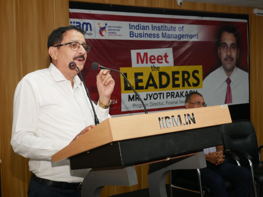Meet the Leader: Mr. Jyoti Prakash at IIBM - Inspiring Minds